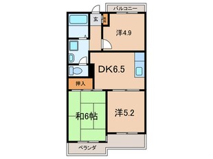 フォックスヒルズ百合丘の物件間取画像